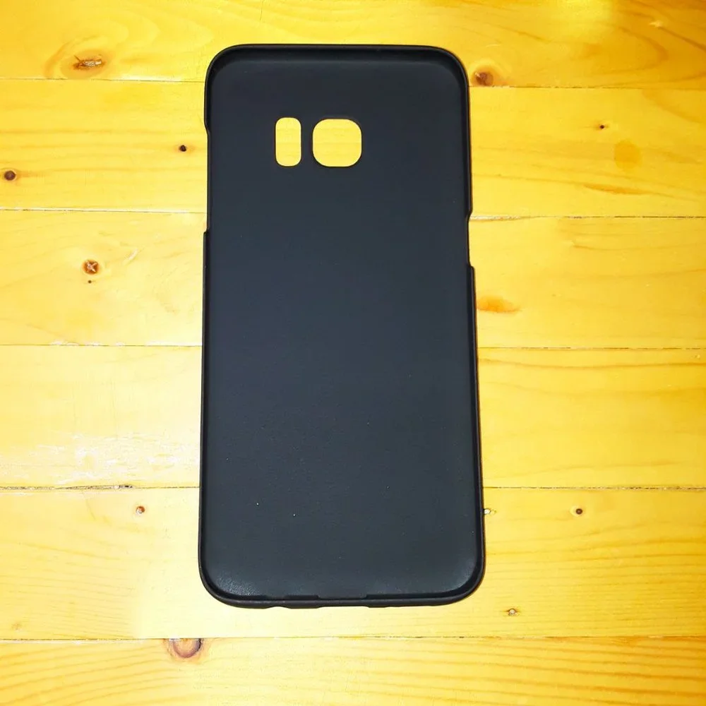 Samsung Galaxy S7 EDGE Matte Black Ultra Slim Hard Phone Case